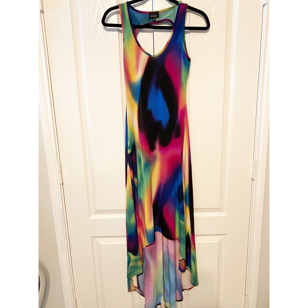 Snap long colorful casual woman’s dress size S